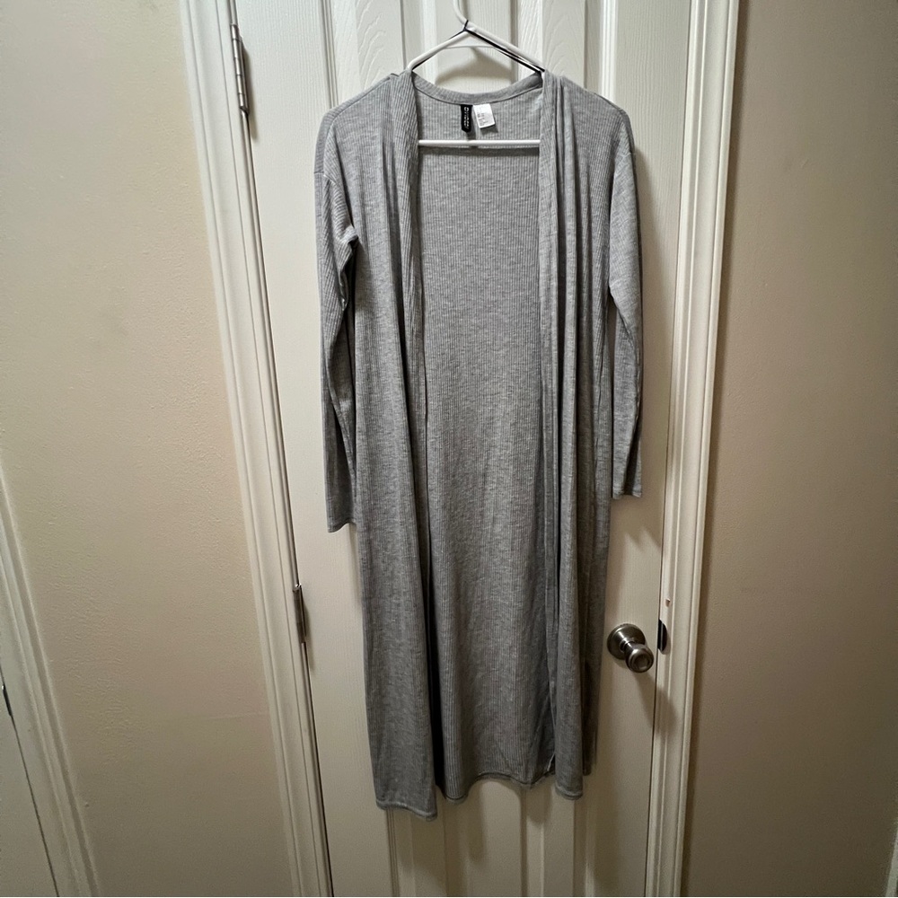 H&M Gray Long Cardigan